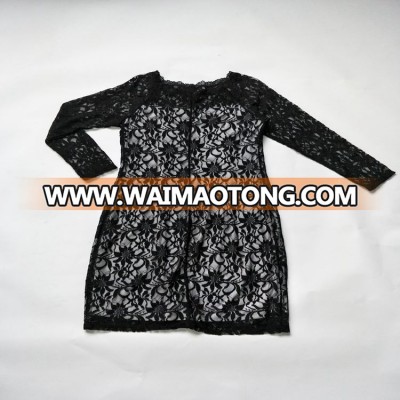 Stock clothing vintage black lace dress patterns